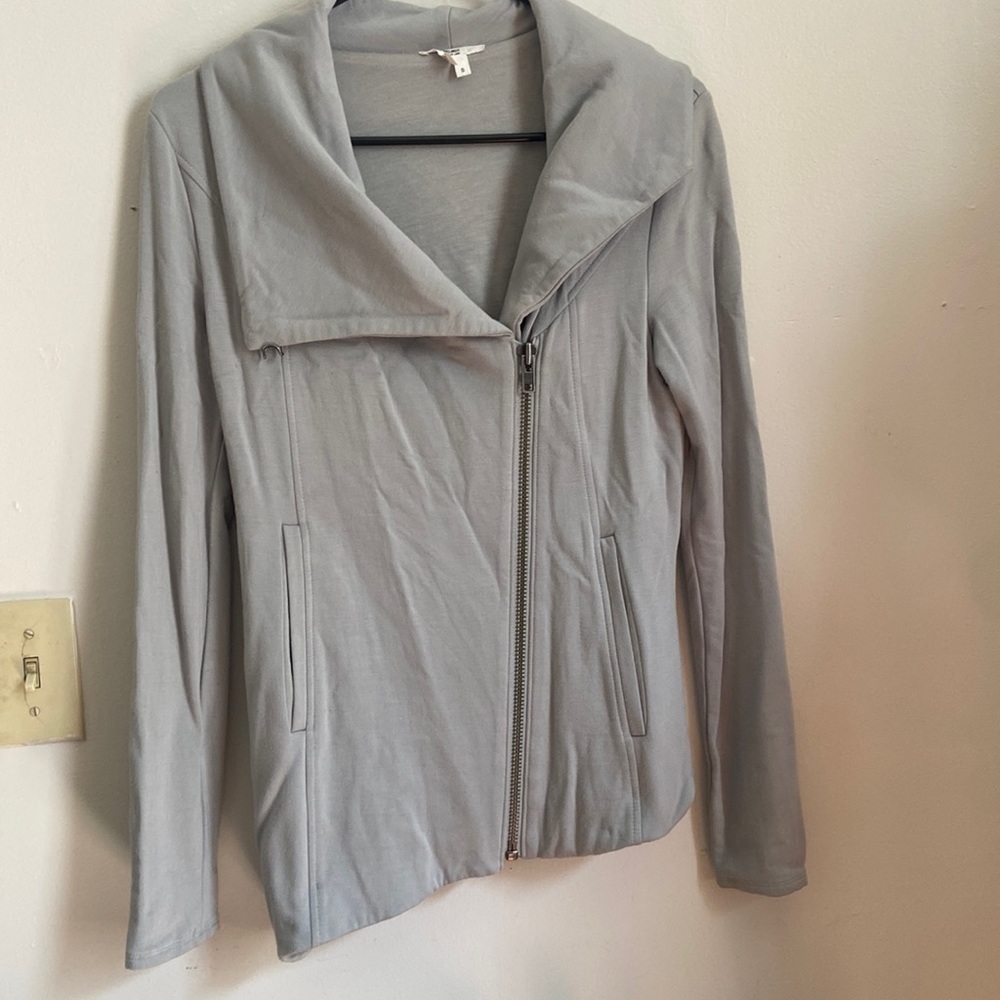 Small Helmut Lang Asymmetrical Grunge Jacket